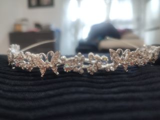 Tiara plata brillantes