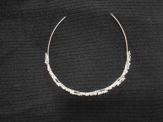 Tiara plata brillantes