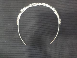 Tiara plata brillantes