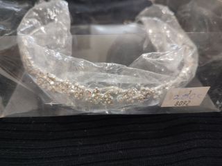 Tiara plata brillantes