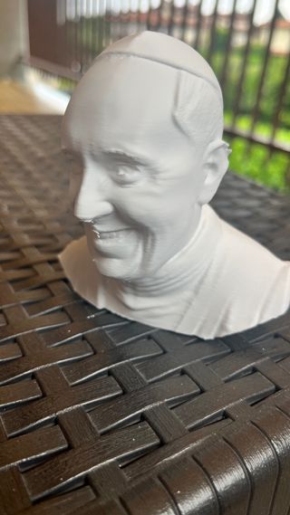 Busto Papa Francesco in 3D
