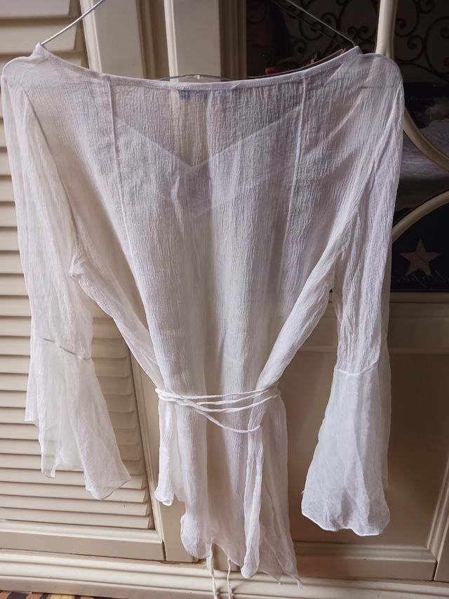 Blusa seta bianca - Made in Italy