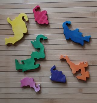 Puzzle Elefantes Madera Infantil