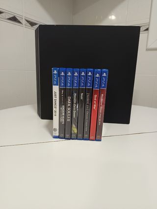 PS4 Pro 1 Tb (PlayStation 4) - Con mandos y juegos
