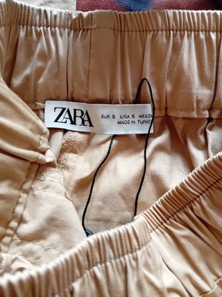 Pantalones Zara beige talla S