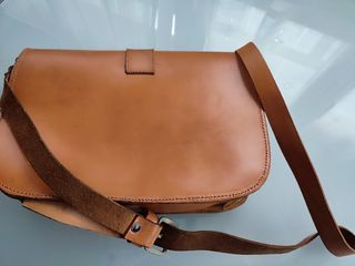 Bolso bandolera cuero  camel