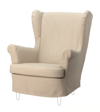 Funda sillón orejero beige