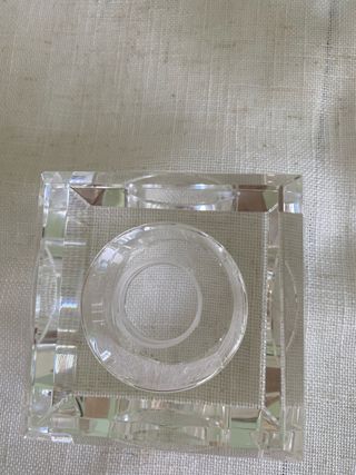 2 Portavelas cristal