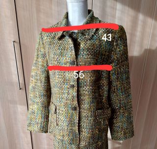 Traje chaqueta mujer - Verde oliva