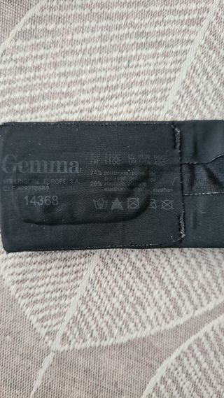 Sujetador GEMMA negro 110C