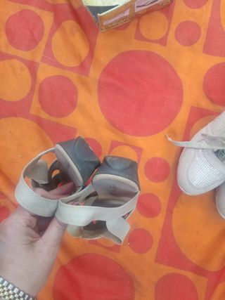 Sandalias beige mujer talla 38 mas zapatillas 