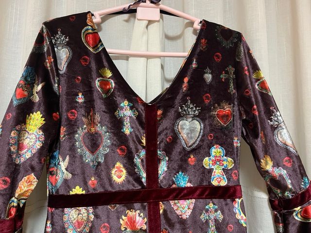 Vestido terciopelo - multicolor