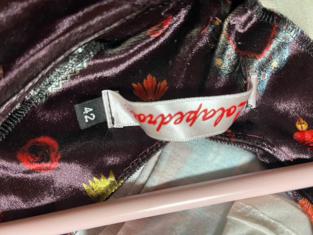 Vestido terciopelo - multicolor