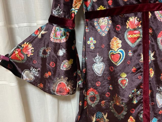 Vestido terciopelo - multicolor