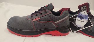 Zapatos seguridad Ratio - Gris/Rojo