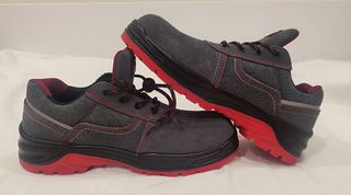 Zapatos seguridad Ratio - Gris/Rojo