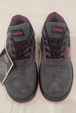 Zapatos seguridad Ratio - Gris/Rojo