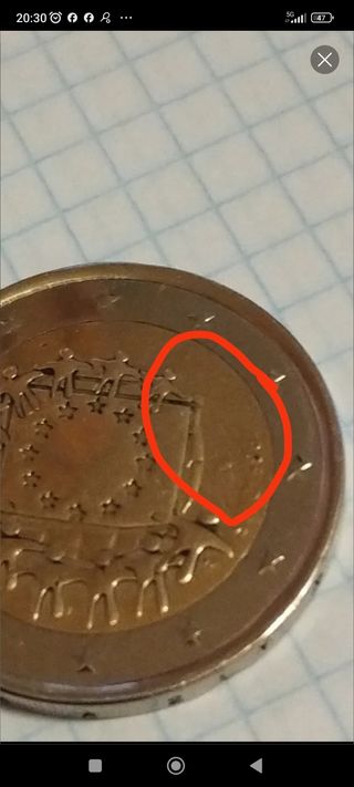 Moneda 2€ España 2015 - Error
