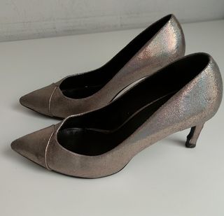 Salones Zara plateados✨