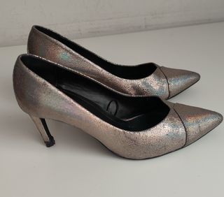 Salones Zara plateados✨