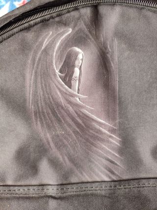 Mochila Anne Stokes negra. Ángel. Gótico. Dark. 
