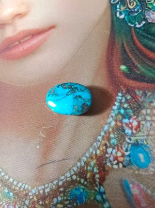 Piedra turquesa natural con pirita 39,10 quilates 