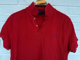 Polo rojo manga corta RALPH LAUREN talla XL SKINNY