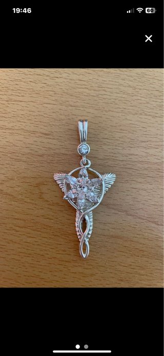 Colgante Arwen plata El Señor de los Anillos