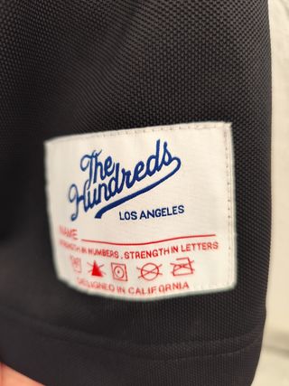 Camisa The Hundreds 2L negra y roja