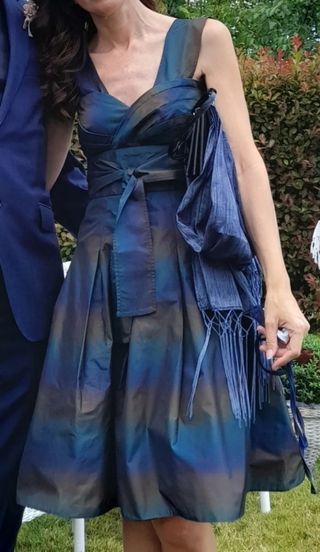 Vestido fiesta multicolor