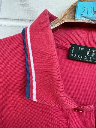FRED PERRY polo color salmón manga corta talla XL