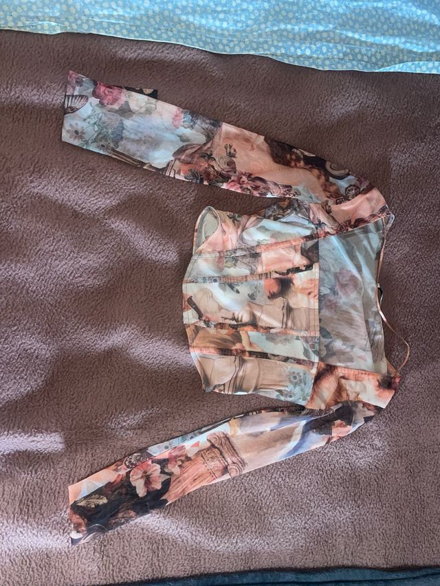 Top estilo corset multicolor