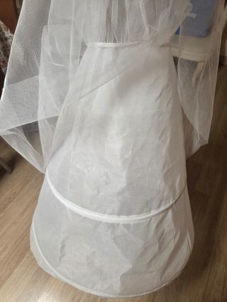 Cancan comunión - 2 aros - Blanco