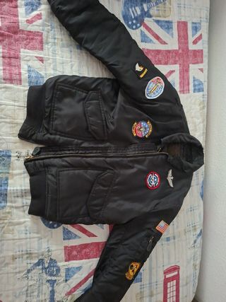 Cazadora piloto militar niño