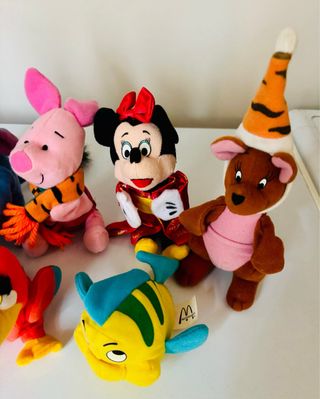 9 Peluches McDonald's Disney 1998 y 2000