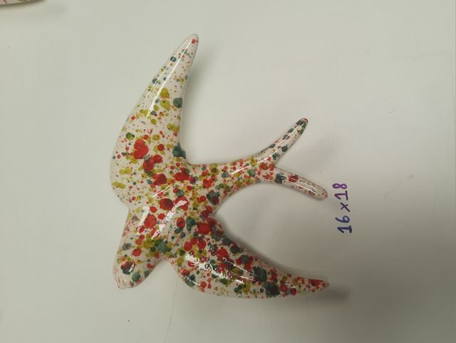 Golondrinas cerámica pintadas a mano