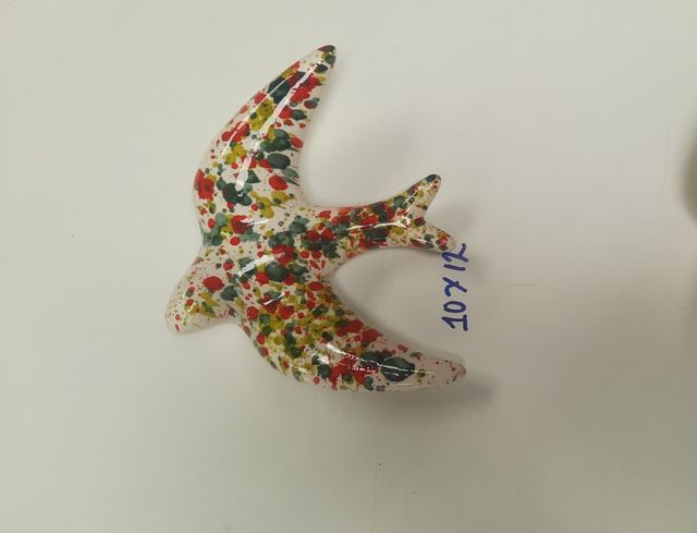 Golondrinas cerámica pintadas a mano