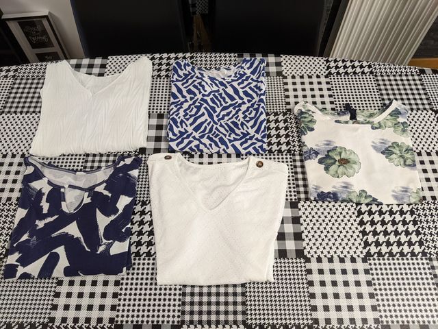 5 Camisetas Mujer XL - 4 nuevas