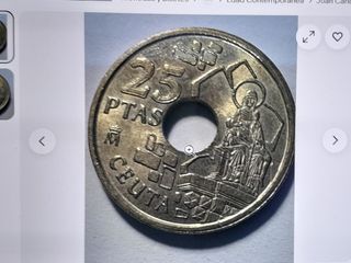 Monedas 25 Ptas España (5 unidades)