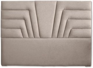 Cabecero cama beige terciopelo