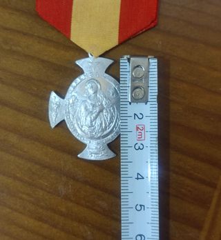 Medalla religiosa militar antigua