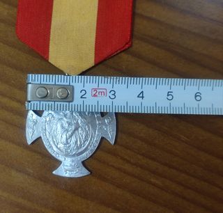 Medalla religiosa militar antigua