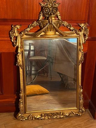 Espejo antiguo dorado - Madera