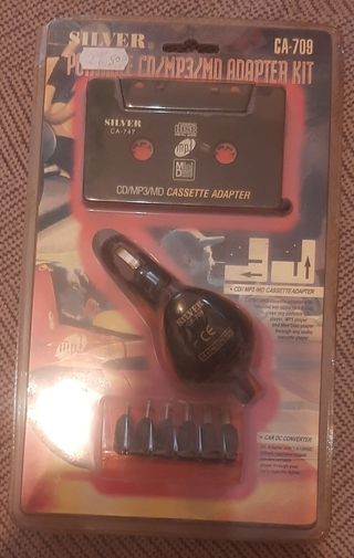 Adaptador Cassette a CD/MP3/MD SILVER