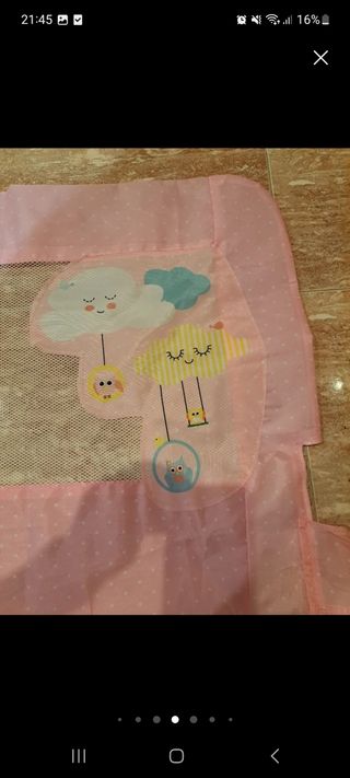 Barrera cama Asalvo rosa