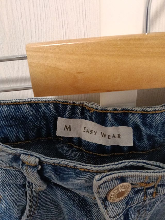 Falda vaquera M - Azul