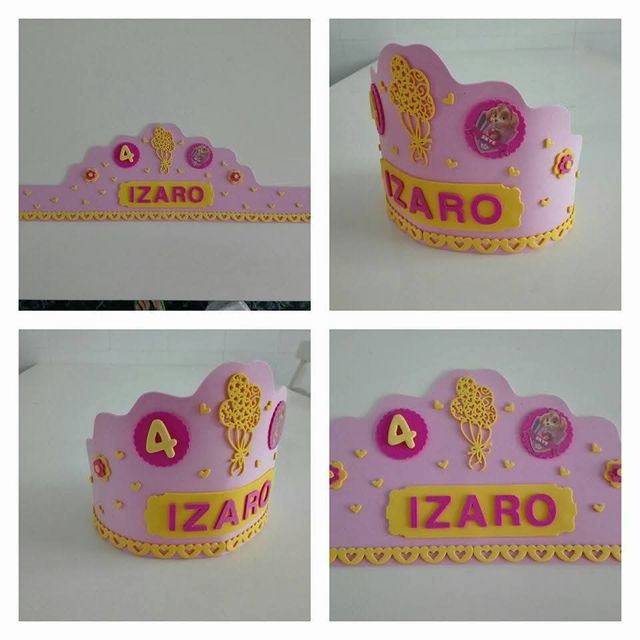 Corona  cumpleaños de goma eva