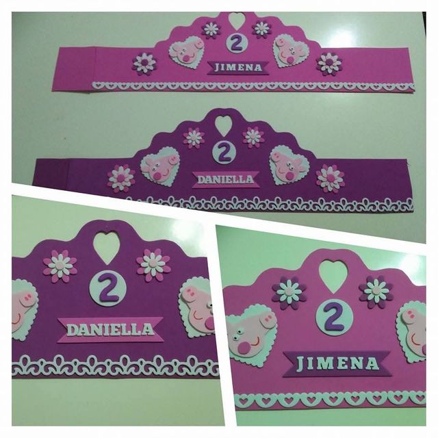 Corona  cumpleaños de goma eva