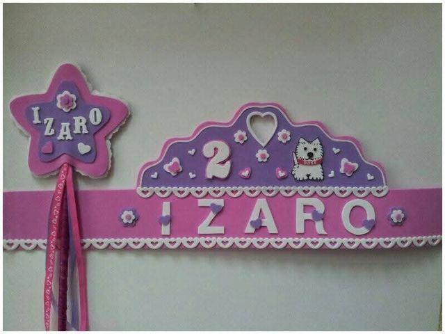 Corona  cumpleaños de goma eva