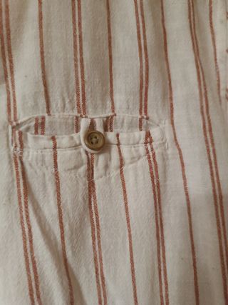 Conjunto niño rayas-color caldera camisa+pantalón